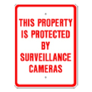 Surveillance Camera Sign